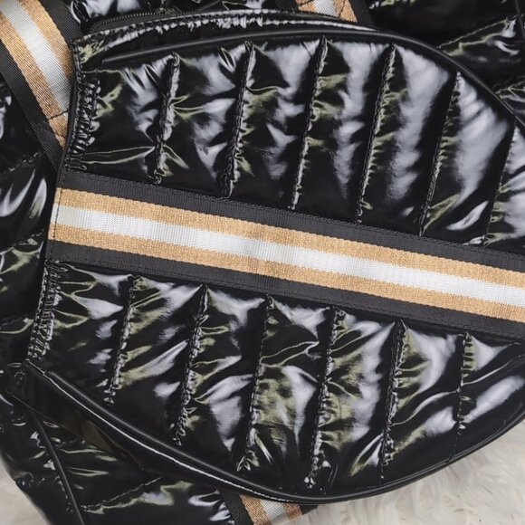 Black Nylon Pickleball Sport bag By prenelove - Picture 3 of 7